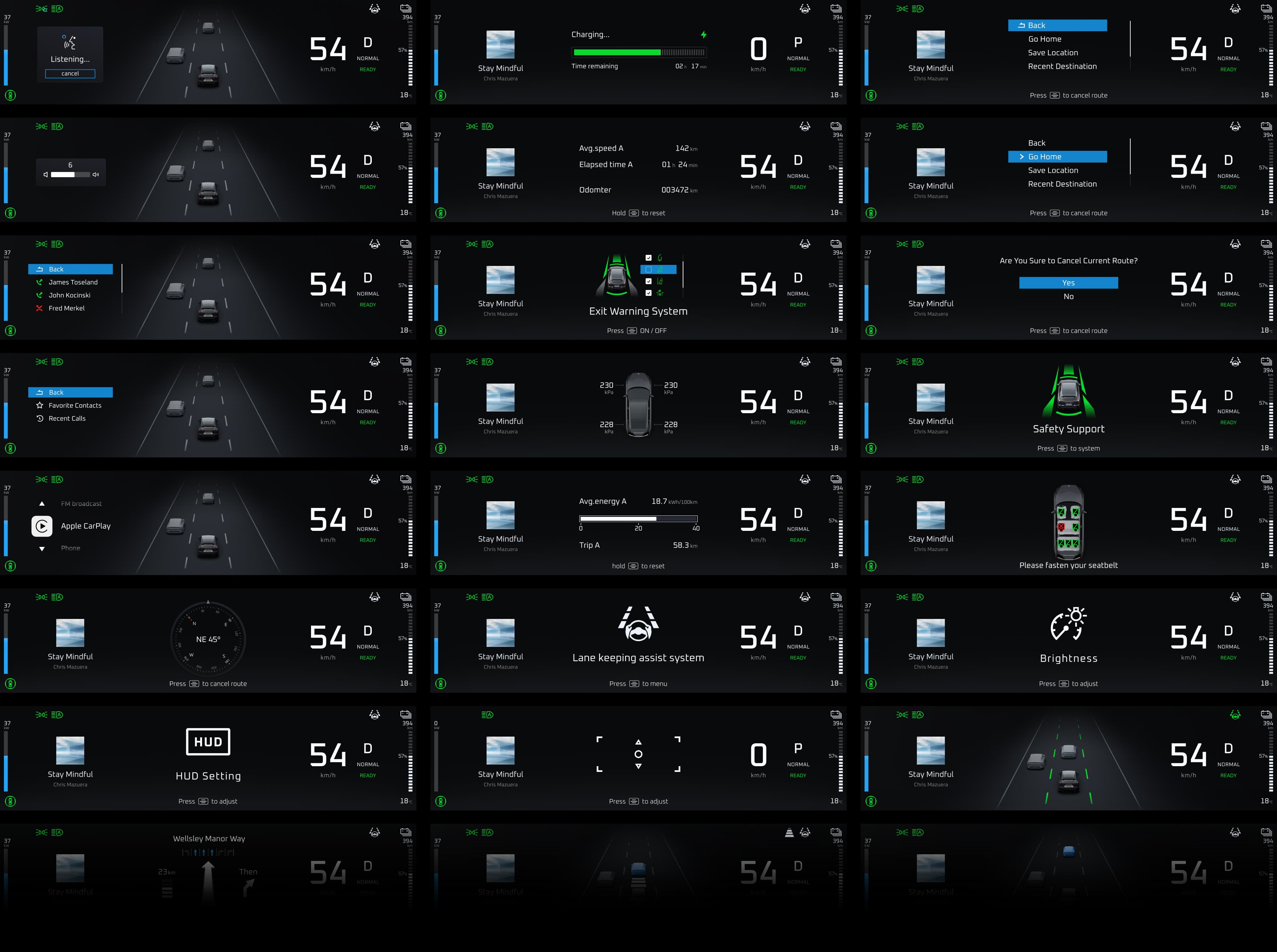 Honda e:N final interface overview
